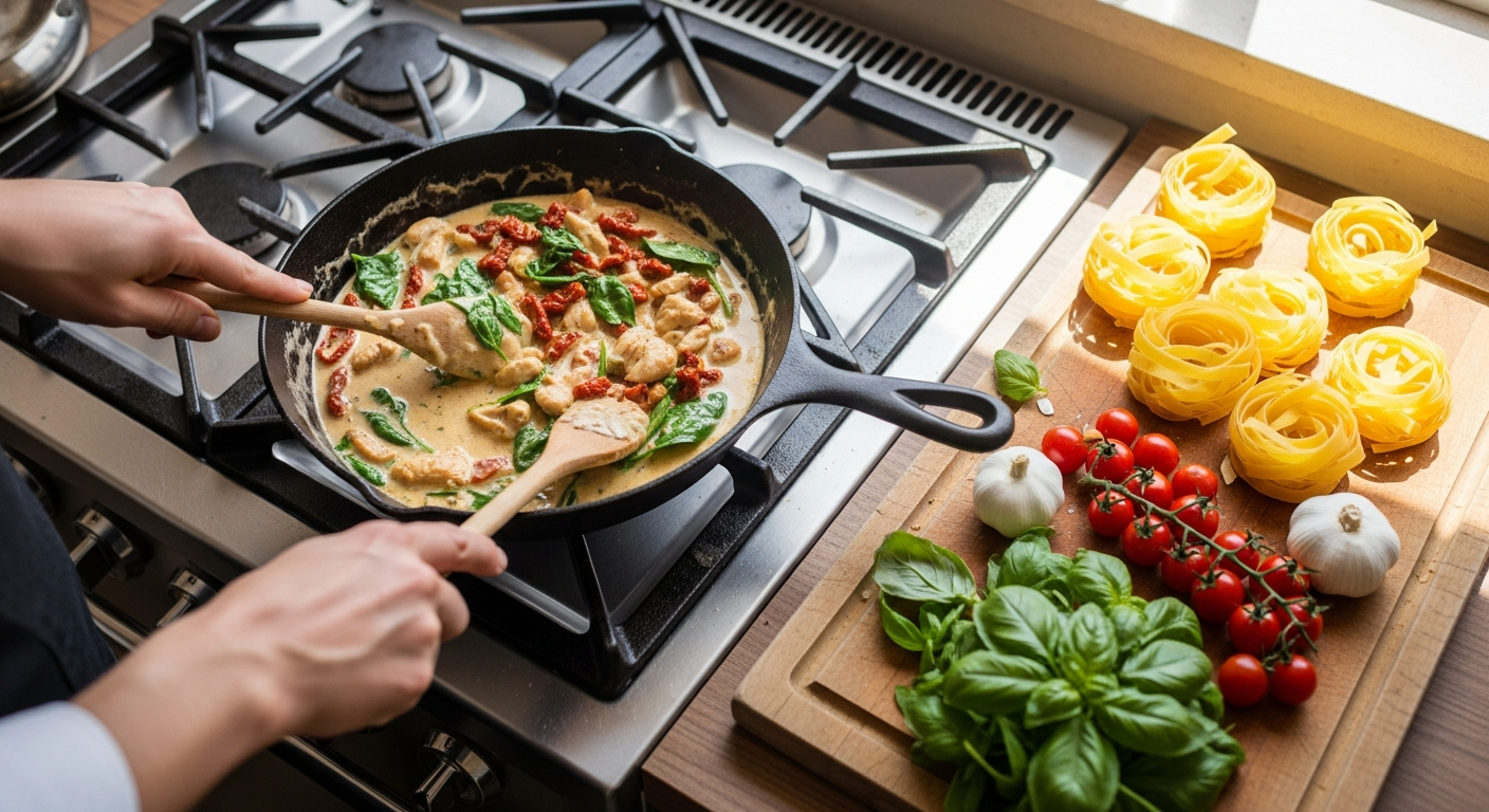 Tuscan Chicken Pasta: A Creamy Twist on Classic Comfort