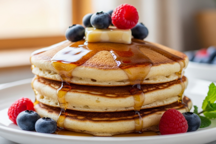 Fluffy Vegan Buttermilk Pancakes: A Plant-Based Breakfast Delight