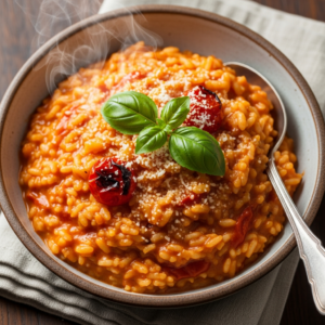 Velvety Tomato Risotto: A Creamy Comfort in Every Bite
