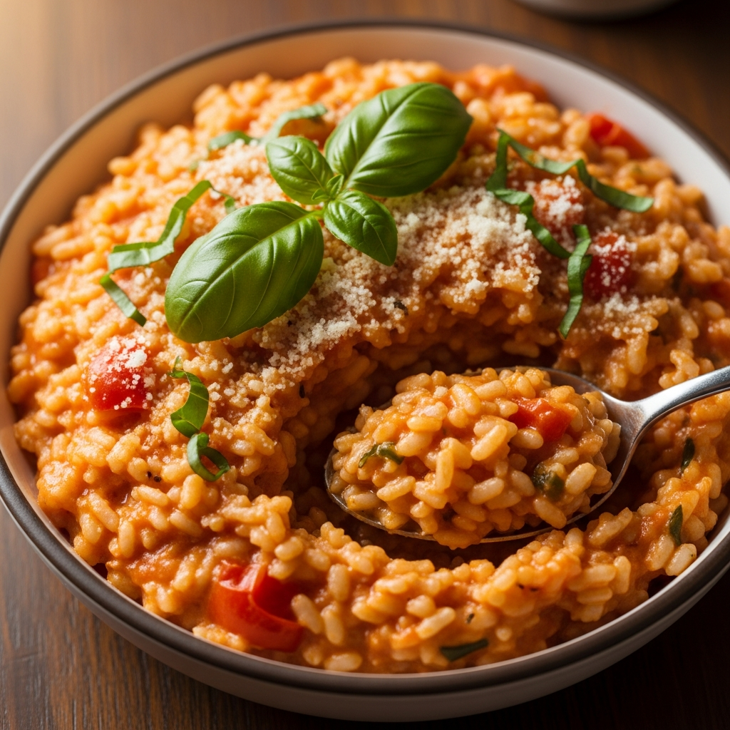 Velvety Tomato Risotto: A Creamy Comfort in Every Bite
