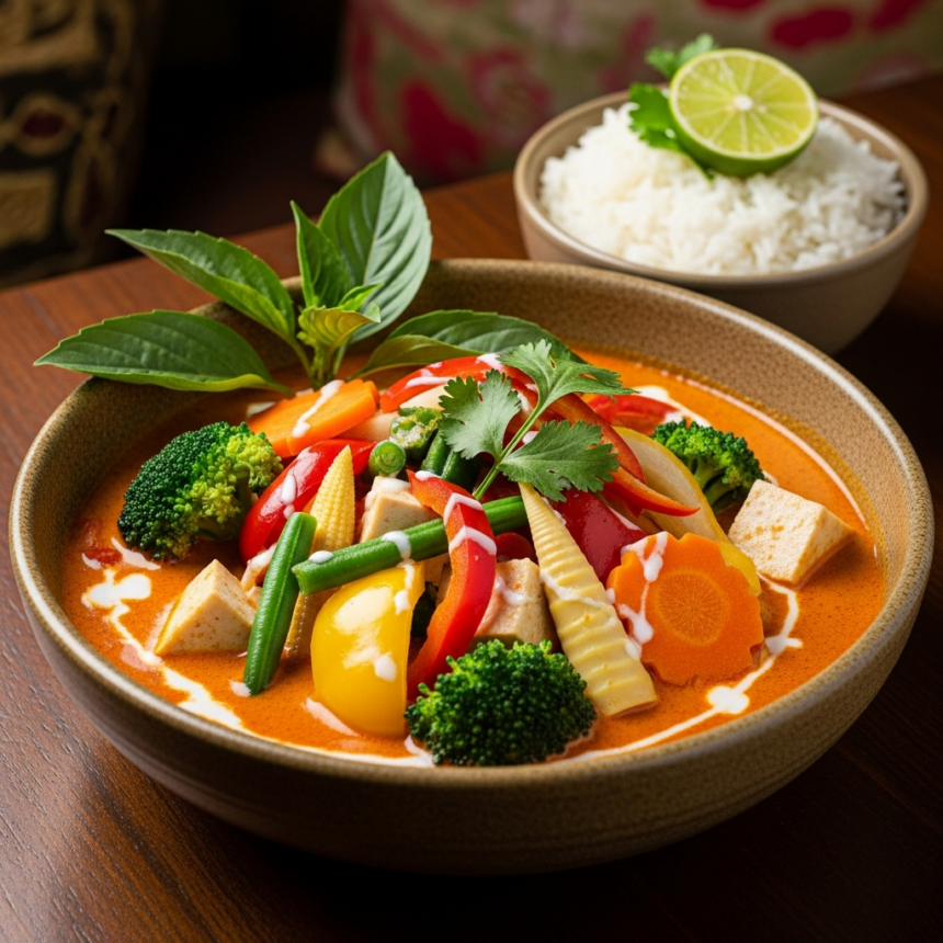 Vibrant Thai Red Curry with Veggies: A Gluten-Free Feast