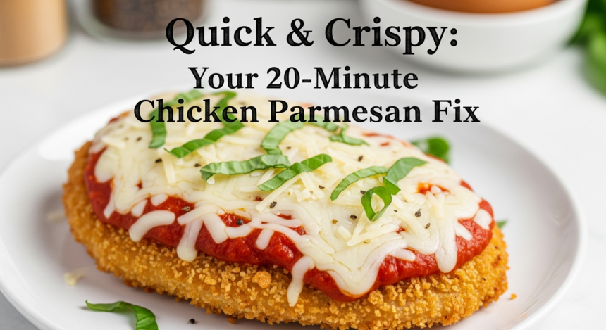 Quick & Crispy: Your 20-Minute Chicken Parmesan Fix