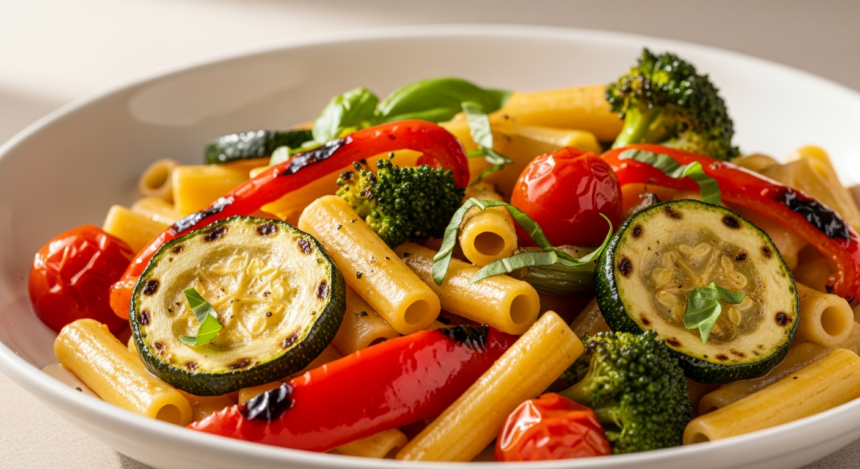 Ziti Meets Roasted Veggies