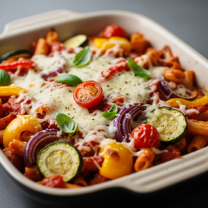 Ziti Meets Roasted Veggies