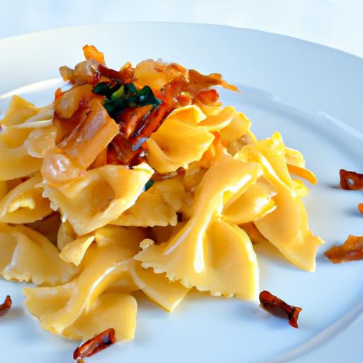 Golden Bliss: Pasta Elevated by Sweet Caramelized Onions