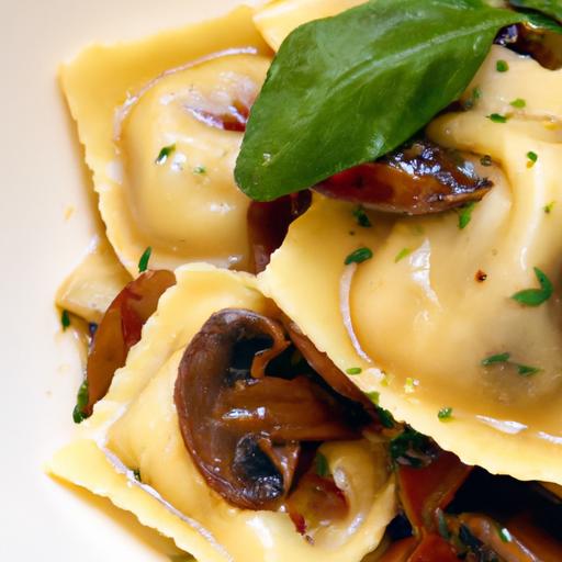 savor the Earthy delight: A Guide to Mushroom Ravioli