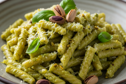Casarecce with Creamy Pistachio Pesto