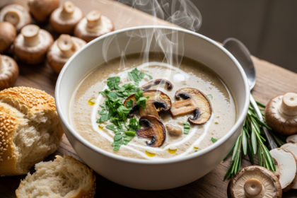 Velvety Gluten-Free Creamy Mushroom Soup Recipe Delight