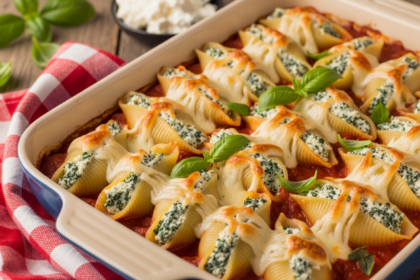 Creamy Spinach & Ricotta Stuffed Shells Recipe Delight