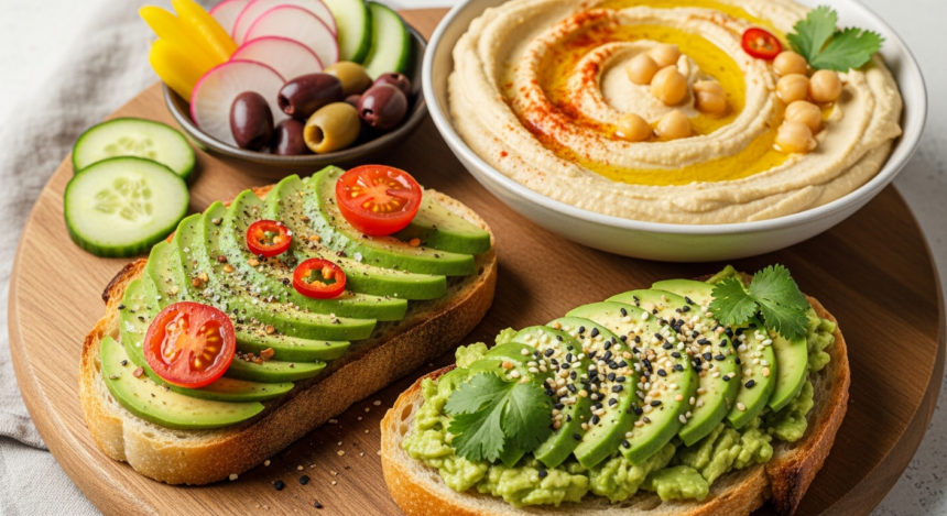 Hummus and Avocado Toast