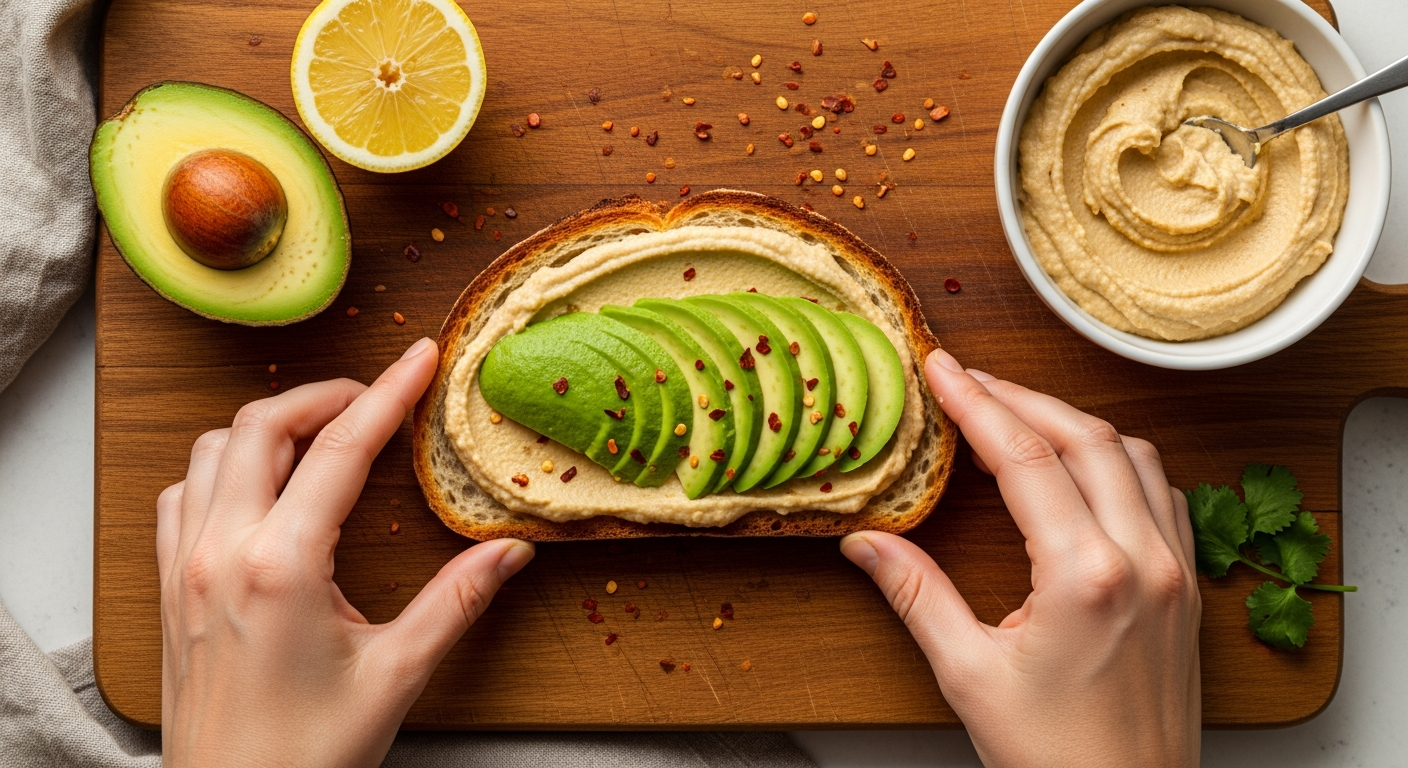 Creamy Combos: Exploring Hummus and Avocado Toast Delights