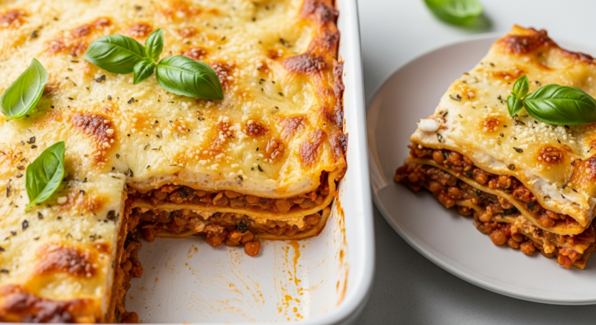 Hearty Gluten-Free Lasagna: Lentil Filling Delight