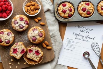 Deliciously Nutty Raspberry Almond Vegan Muffins Recipe