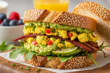 Rise and Shine: Delicious Vegan Avocado Breakfast Sandwich