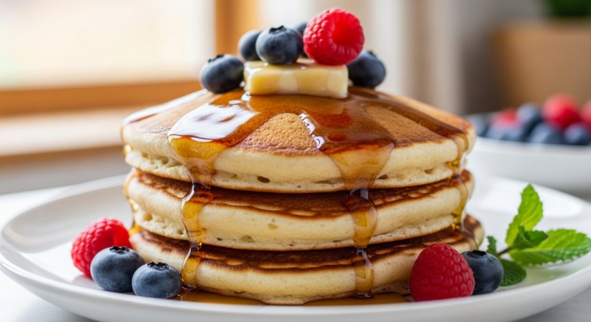 Fluffy Vegan Buttermilk Pancakes: A Plant-Based Breakfast Delight