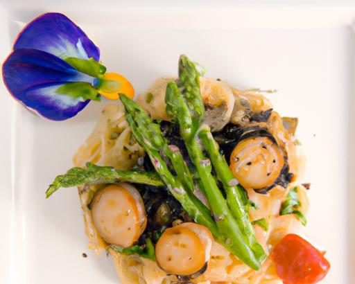 Seaside Delight: Crafting Perfect Scallop and Asparagus Pasta