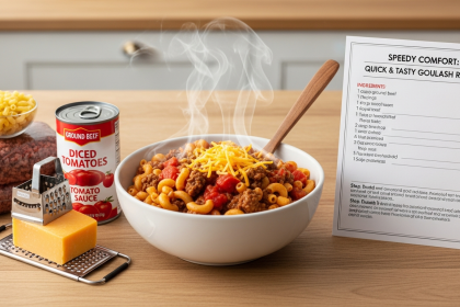 Speedy Comfort: Quick & Tasty American American Goulash Recipe