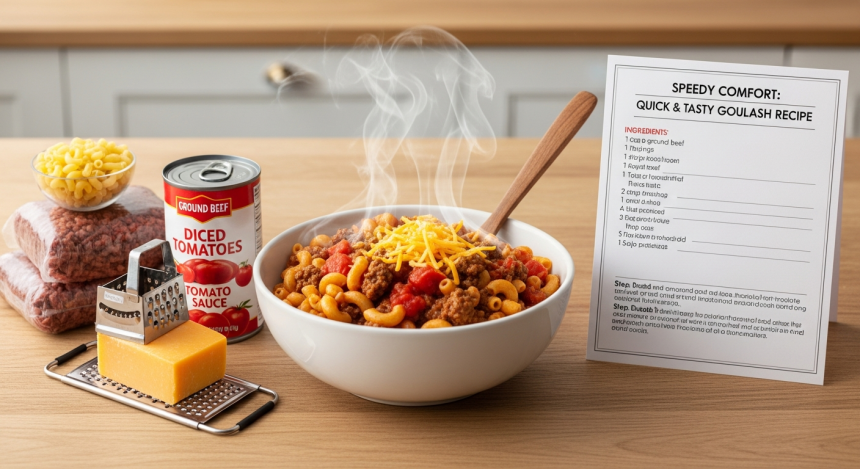 Speedy Comfort: Quick & Tasty American American Goulash Recipe