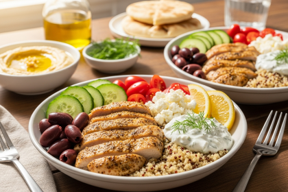 Energize Your Meal: Delicious Greek Chicken Power Bowls