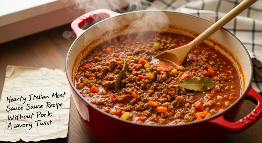 Hearty Italian Meat Sauce Recipe Without Pork: A Savory Twist