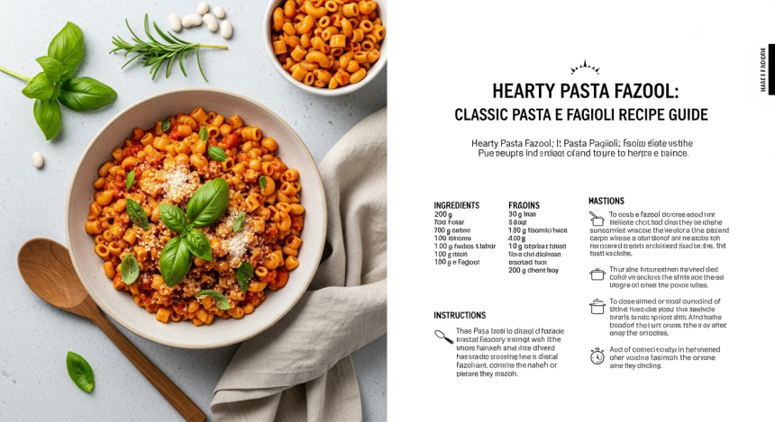 Hearty Pasta Fazool: Classic Pasta e Fagioli Recipe Guide