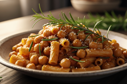 Hearty Pasta with Chickpeas and Rosemary: A Flavorful Twist