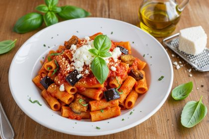 Savor Sicilian-Style Pasta: The Magic of Eggplant Bliss