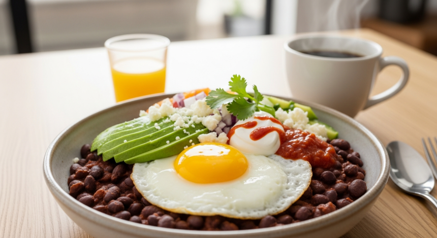 Wake Up Right: Deliciously Spicy Black Bean Breakfast Bowl