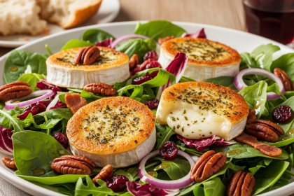 Savor the Cozy Flavors of Warm Goat Cheese Salad with Pecans