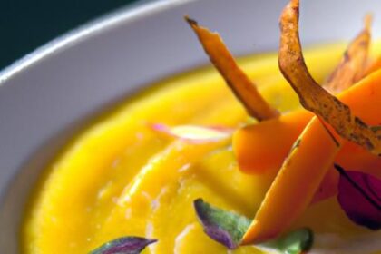 Brighten Your Bowl: Carrot Soup with Crispy Parsnip Chips