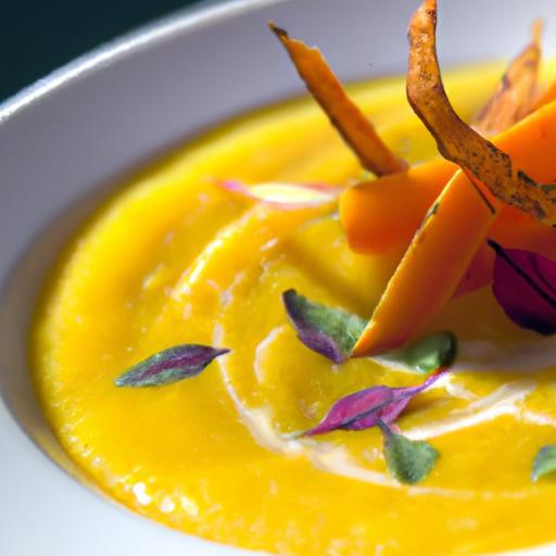 Brighten Your Bowl: Carrot Soup with Crispy Parsnip Chips