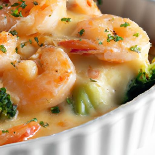 Golden Garlic Shrimp Gratin: A Savory Seafood Delight