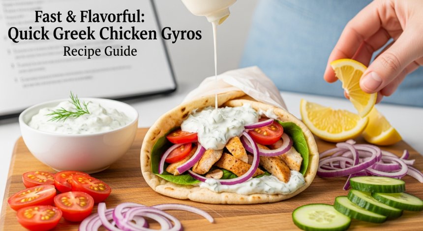 Fast & Flavorful: Quick Greek Chicken Gyros Recipe Guide