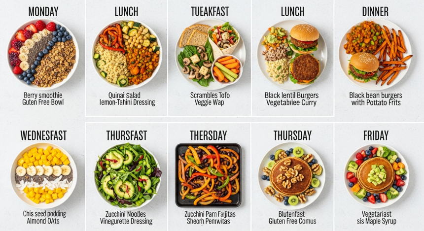 Delicious Gluten-Free Vegetarian Meal Plan for Every Day