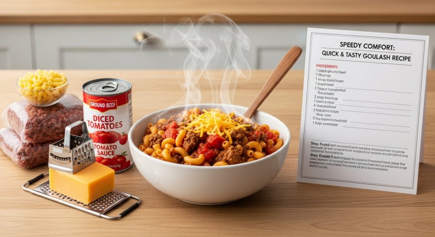 Speedy Comfort: Quick & Tasty American American Goulash Recipe