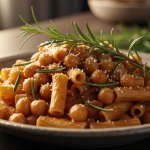 Hearty Pasta with Chickpeas and Rosemary: A Flavorful Twist