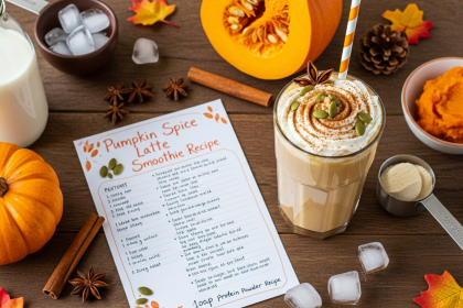 Savor the Season: Pumpkin Spice Latte Smoothie Recipe Reveal