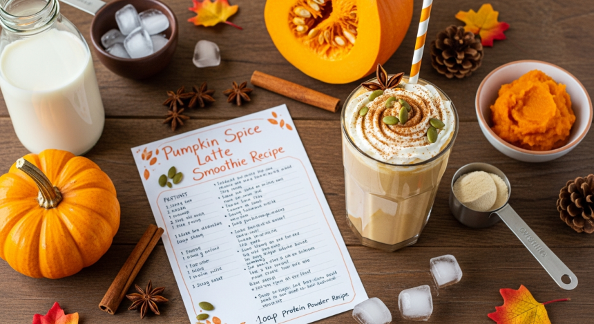 Savor the Season: Pumpkin Spice Latte Smoothie Recipe Reveal