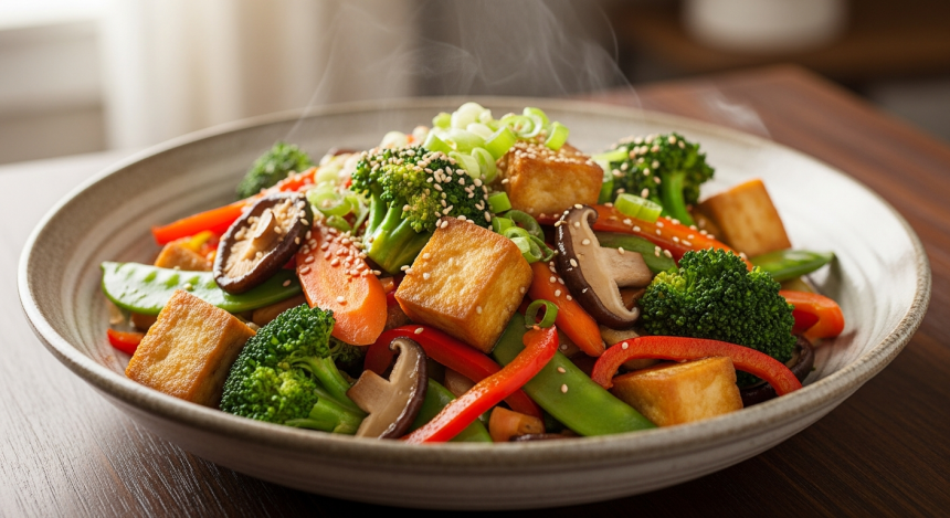 Flavorful & Easy Tofu Stir-Fry with Savory Tamari Twist