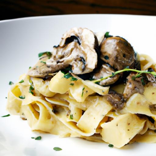 Umami Delight: Crafting Mushroom & Truffle Oil Tagliatelle