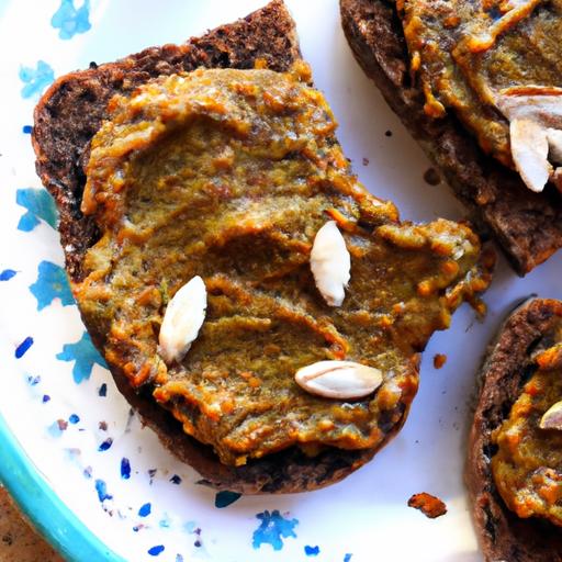 Crunchy Pumpkin seed Butter on toast: A Nutty Breakfast ⁣Boost