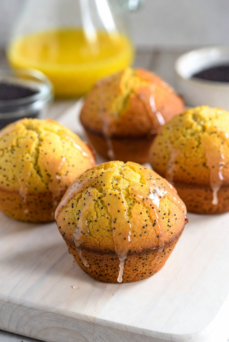 Zesty Vegan Lemon Poppy Seed Muffins: Bright & Delightful