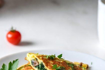 Wholesome Spinach & Mushroom Vegan Omelet: A Plant-Powered Delight