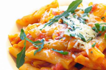 Garganelli Delight: Savory Pasta in Light Tomato Bliss