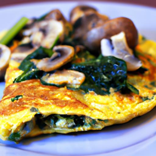 Wholesome Spinach & Mushroom Vegan Omelet: A Plant-Powered Delight