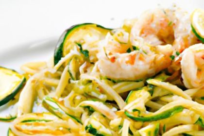 Zesty Shrimp Scampi Meets Fresh Zucchini Noodles Delight