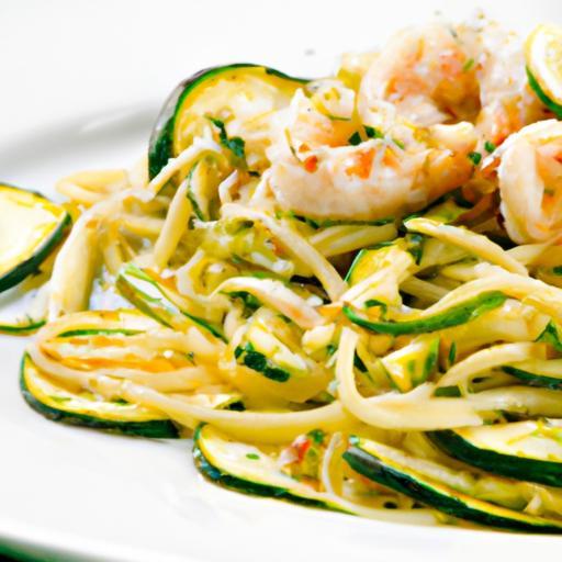 Zesty Shrimp Scampi Meets Fresh Zucchini Noodles Delight