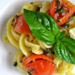 Fresh Twist: Caprese Pasta with Vibrant Basil Delight