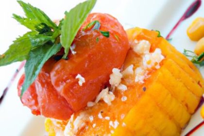 Velvety Polenta Meets Sweet Roasted Tomatoes Delight