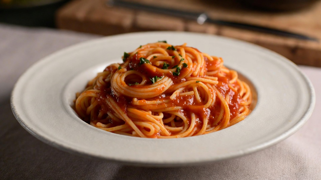 Capellini & Classic Tomato Sauce: A Simple Italian Delight
